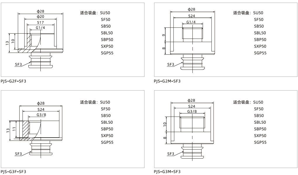 PJS系列-吸盤(pán)接頭