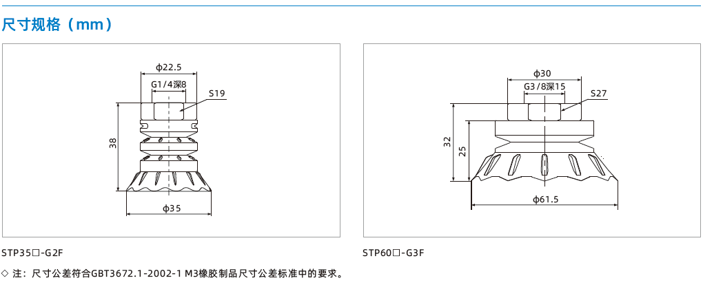 STP系列-超薄型花邊真空吸盤